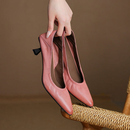 Liora Genuine Leather Heels