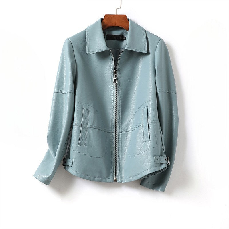 Vespa Mens Sheepskin Leather Biker Jacket - 
Fashinoza