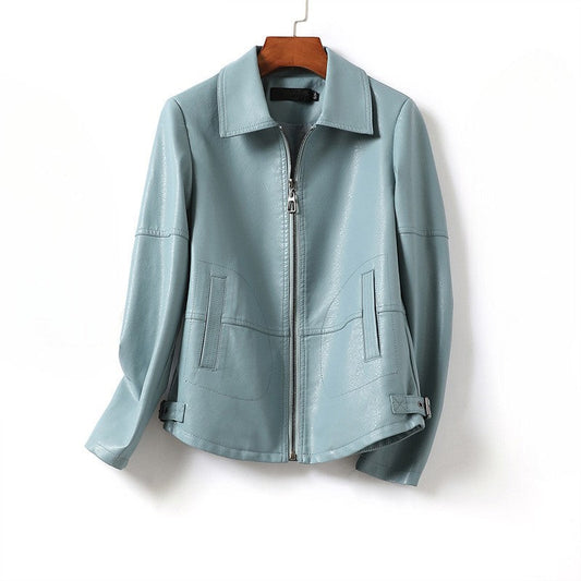 Vespa Mens Sheepskin Leather Biker Jacket - 
Fashinoza