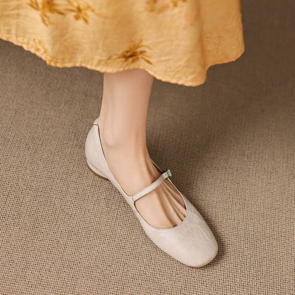 Seren Genuine Leather Flats