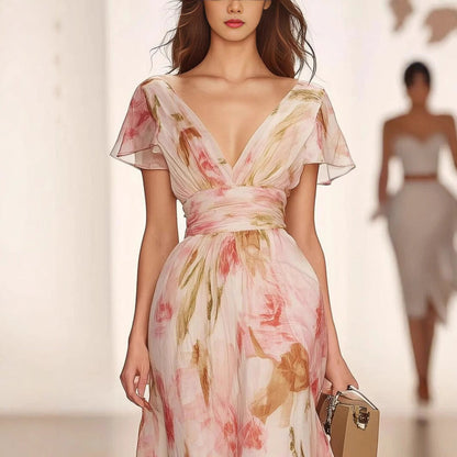 Women's Fit And Flare Maxi Dress