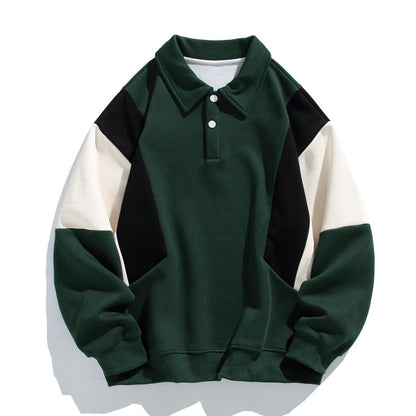 Men's Cotton Polo Sweatshirt - 
Fashinoza