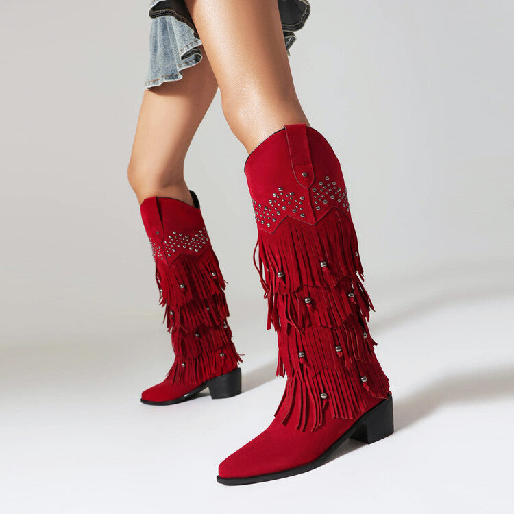 Willow Women's Suede Mid Calf Boots - 
Fashinoza