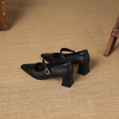 Azra Genuine Leather Heels