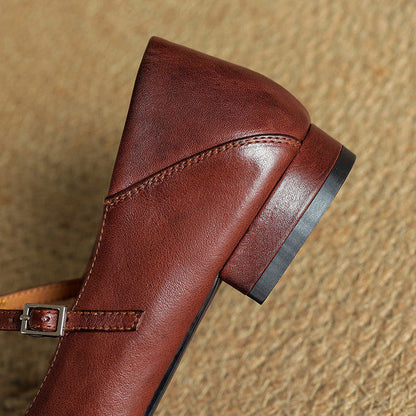 Graneth Genuine Leather Flats