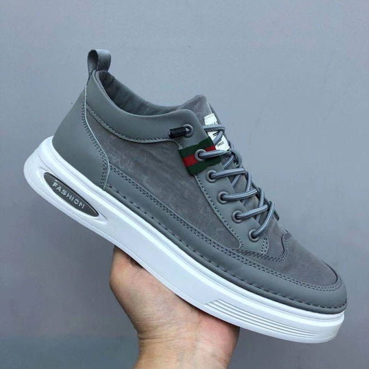 Men's Low- Sneakers Lace-Up Non-Slip Sole Comfortable - Fashinoza