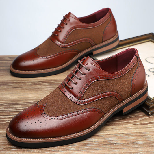 Cortavelli Men's Brogue Oxford Leather Shoes - 
Fashinoza