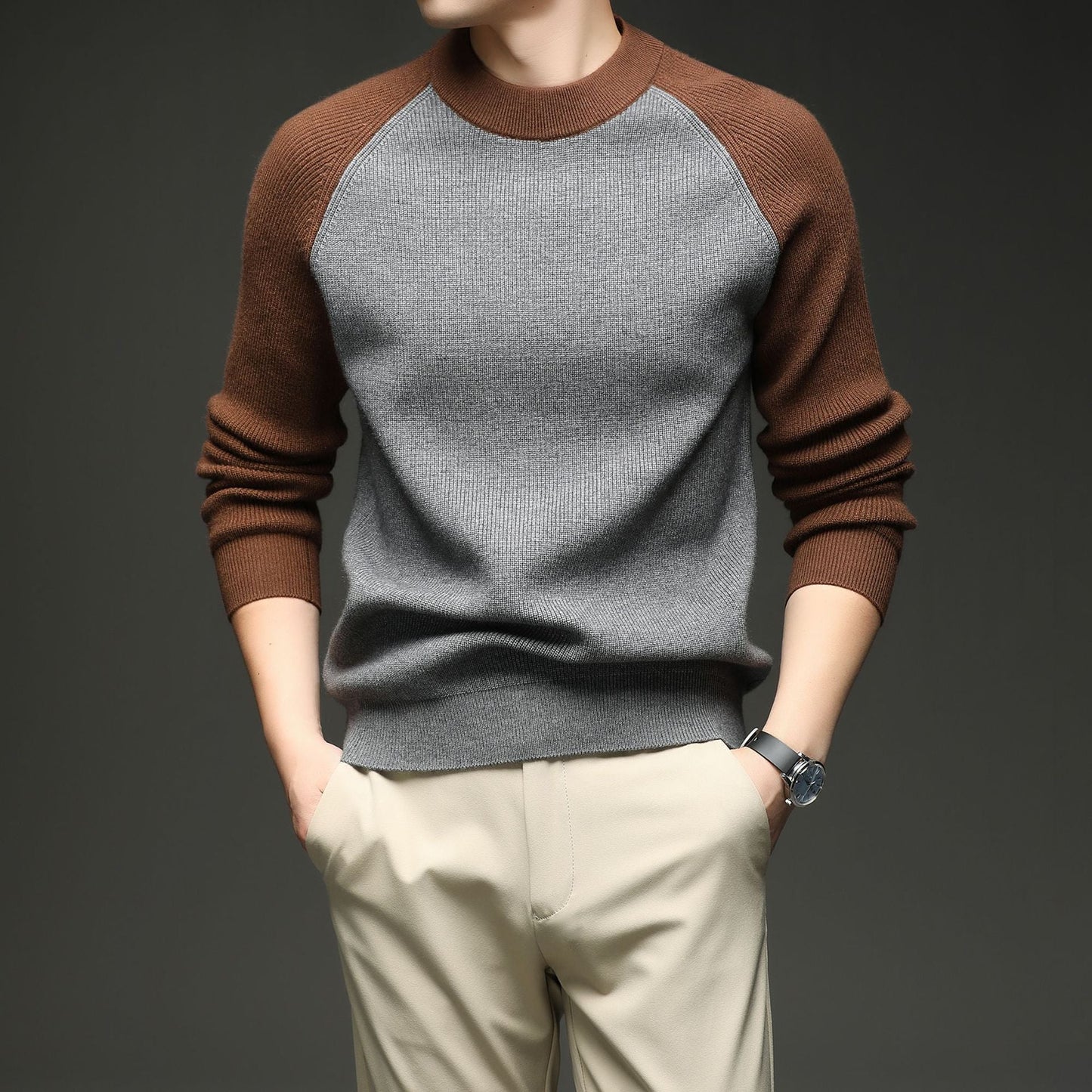 Rowan Women's Two-Tone Wool Sweater - 
Fashinoza