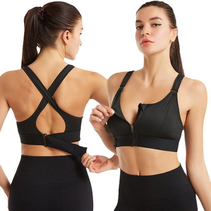 Women's Comfort Bra Zip Front Supportive