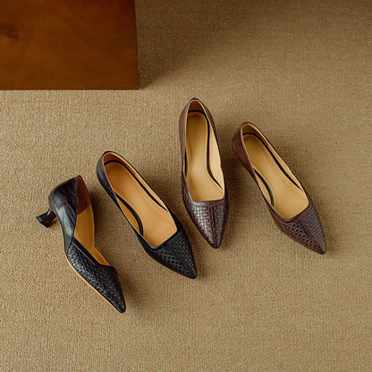 Enzo Genuine Leather Heels