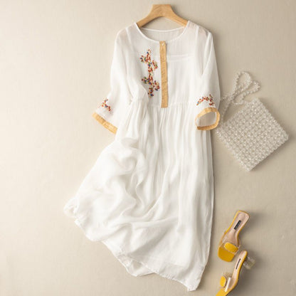 Women's Relaxed Midi Dress Patterned