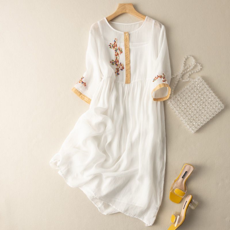 Women's Embroidered Maxi Dress
