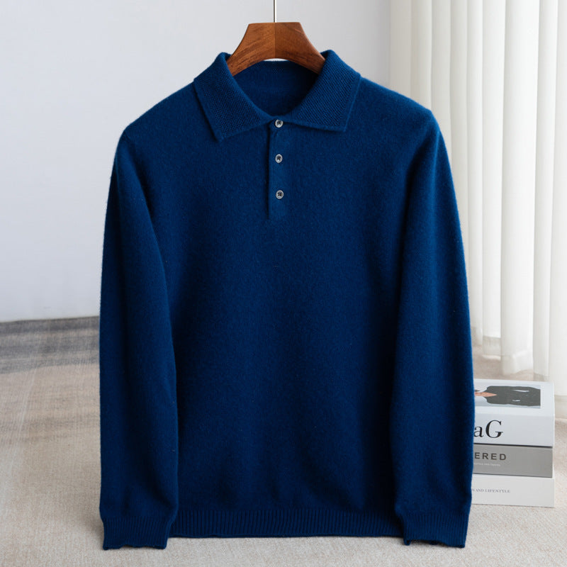 Classic Knit Polo Sweater