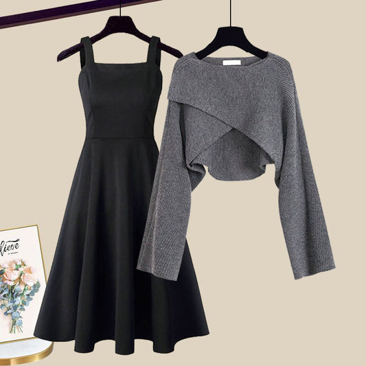 Women's 2-In-1 Knit Dress Set - Fashinoza