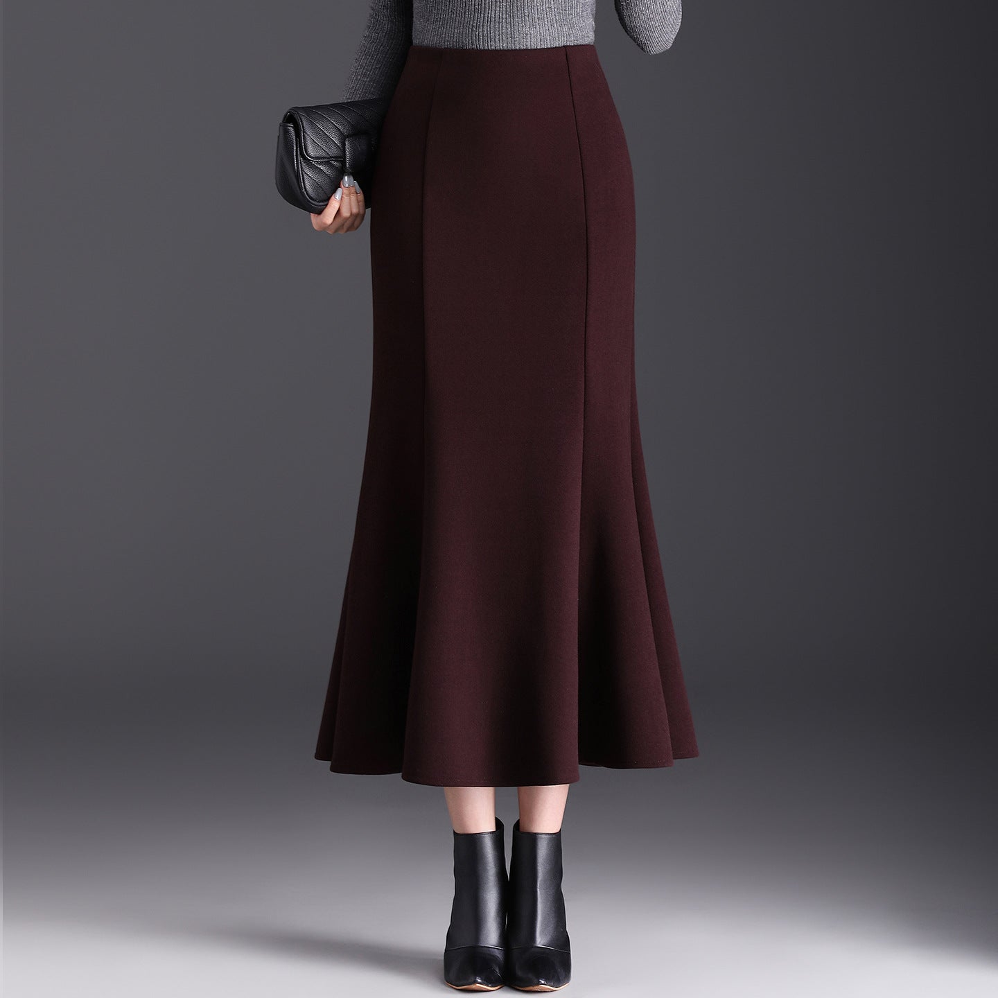 Women's Midi Flared Skirt - 
Fashinoza