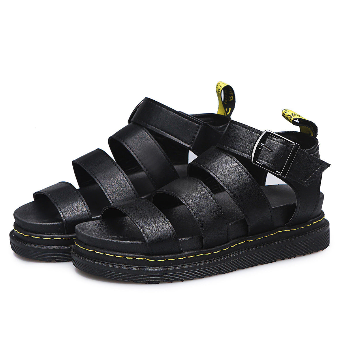 Women's Ankle Strap Sandals Triple Buckle
