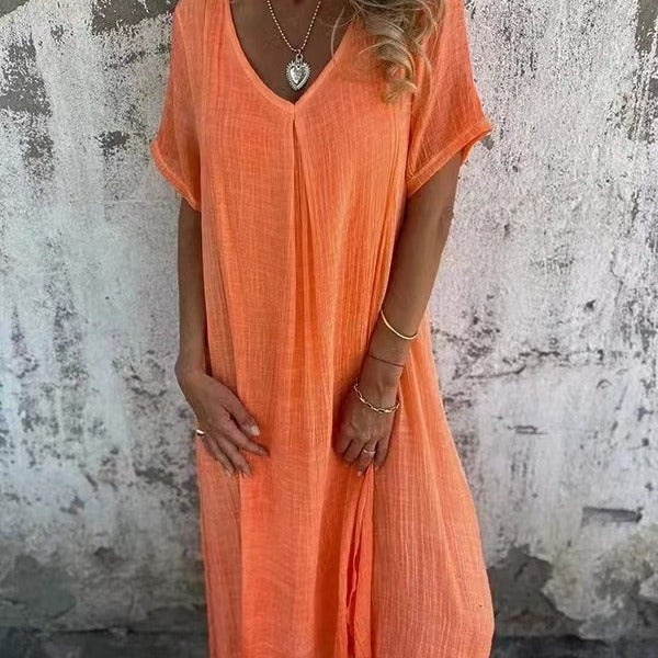 Women's Midi Dress Loose Fit
