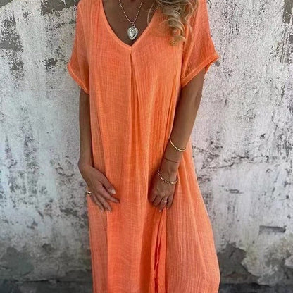 Women's Midi Dress Loose Fit