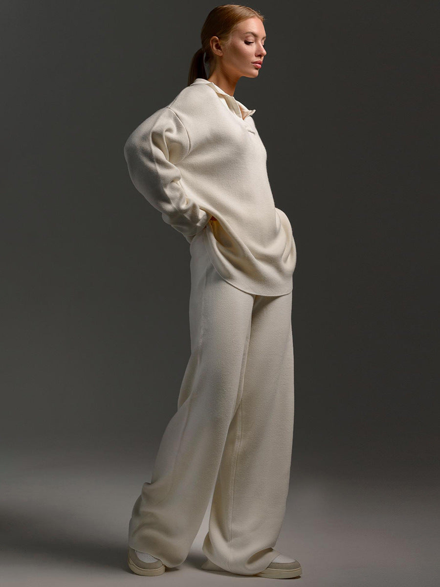 Charlotte | Women’s Collared Two Piece Relaxed Fit Lounge Set