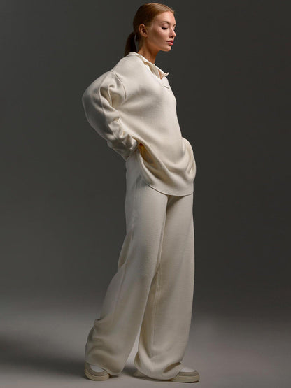 Charlotte | Women’s Collared Two Piece Relaxed Fit Lounge Set