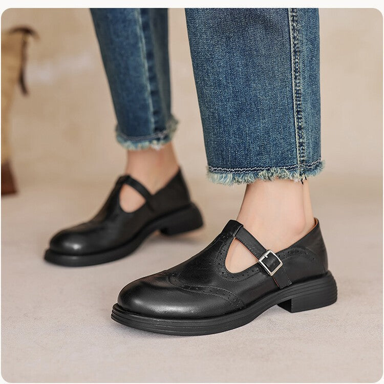 Women's Orthopedic Mary Jane Shoes Chunky Sole Comfortable