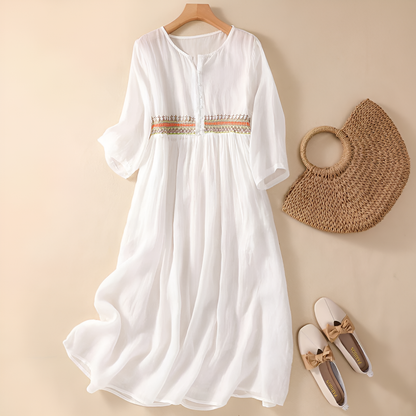Women's Patterned Midi Dress