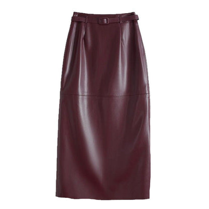 Women's Leather Pencil Skirt - 
Fashinoza