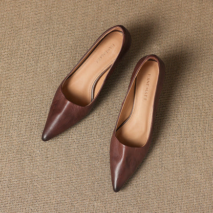 Revia Genuine Leather Heels