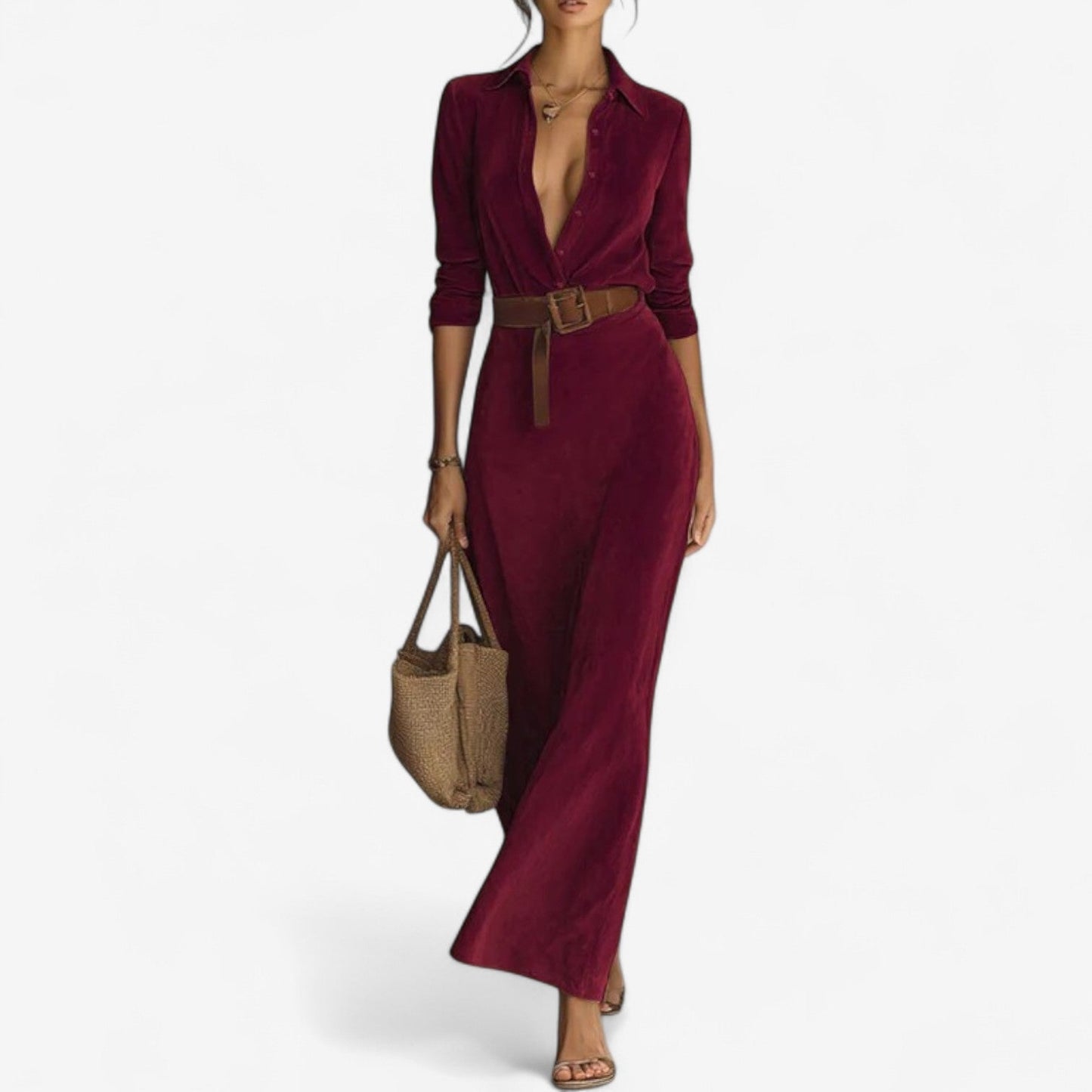 Women's Minimalist Maxi Dress