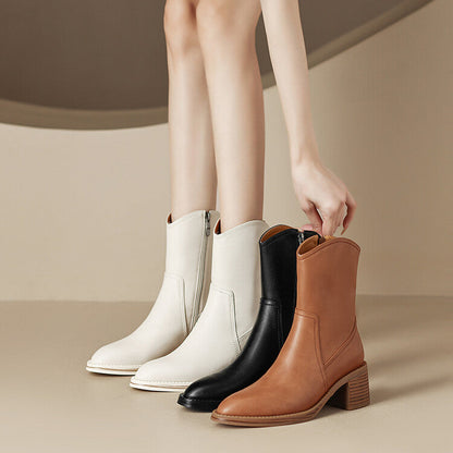 Zaria Genuine Leather Boots