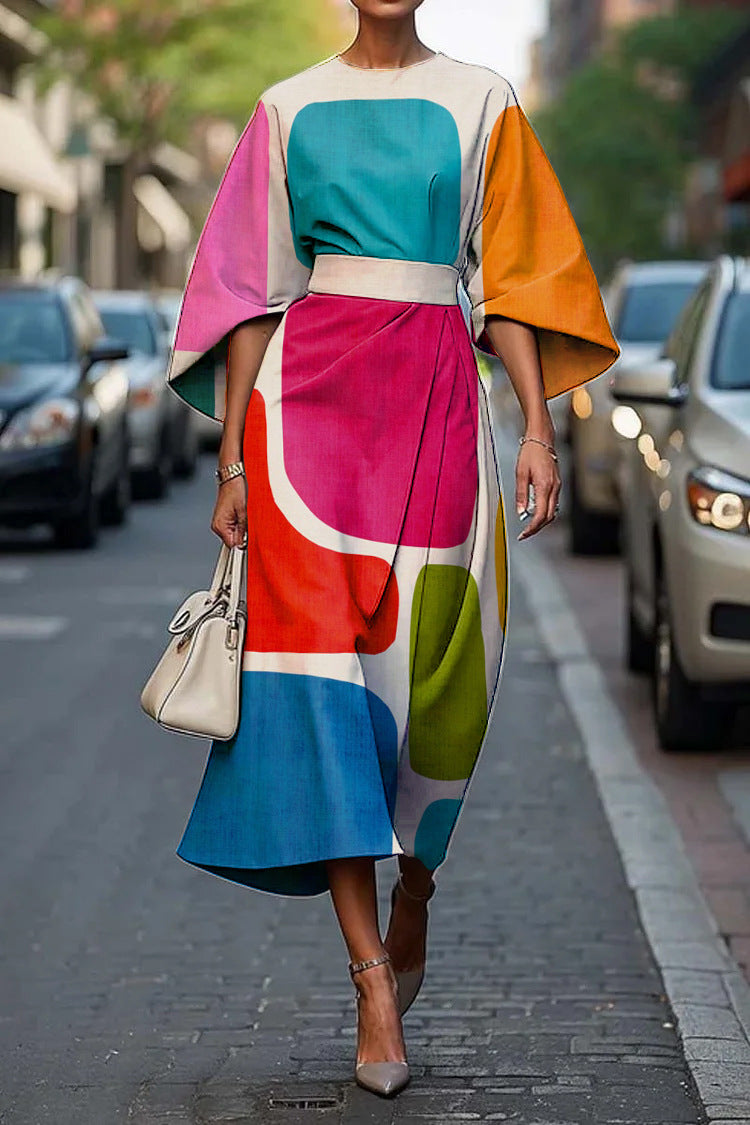 Serelinne | Women’s Bold Statement Midi Dress