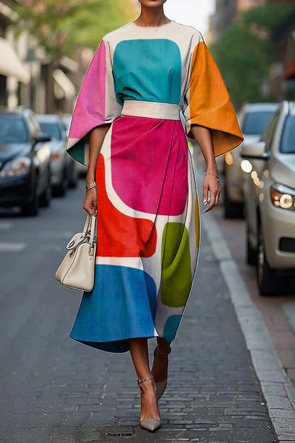 Serelinne | Women’s Bold Statement Midi Dress