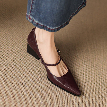Orvia Genuine Leather Heels