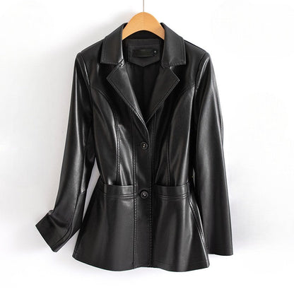 Women's Lambskin Leather Jacket - 
Fashinoza