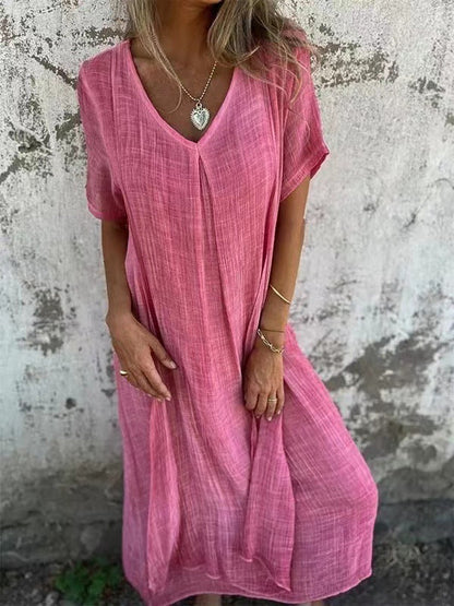 Women's Midi Dress Loose Fit