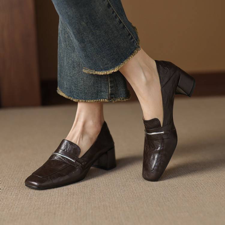 Zale Genuine Leather Heel
