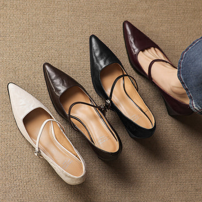 Orvia Genuine Leather Heels