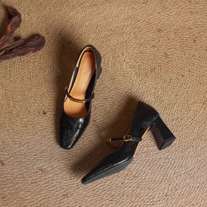 Auria Genuine Leather Heels