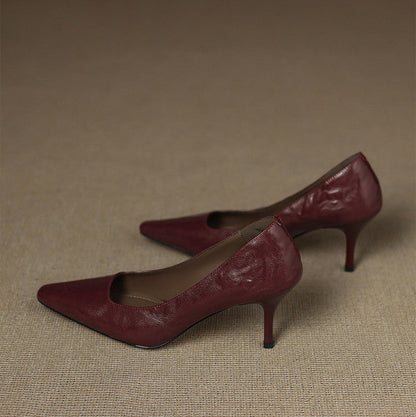 Enne Genuine Leather Heels
