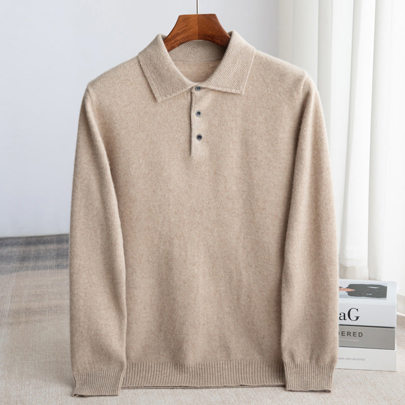 Classic Knit Polo Sweater
