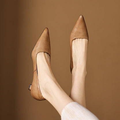 Revia Genuine Leather Heels