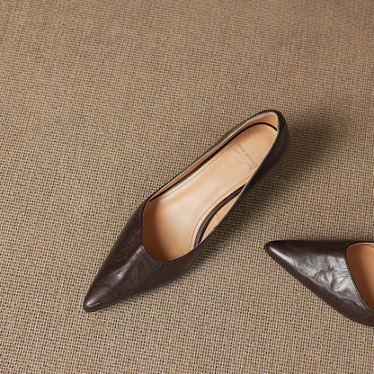 Kreya Genuine Leather Heels