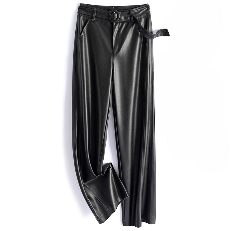Vivian Women's Sheepskin Leather Pants - 
Fashinoza