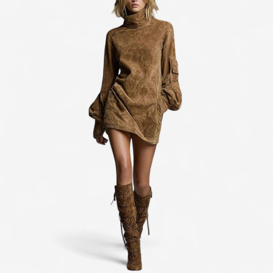 Women's Elegant Mini Dress - Fashinoza