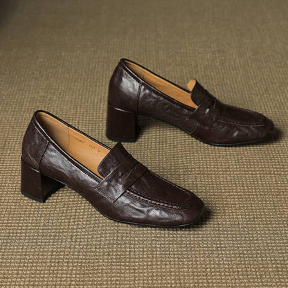 Sora Genuine Leather Heels
