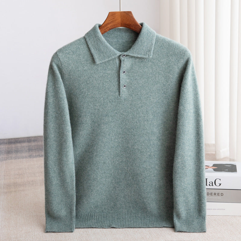 Classic Knit Polo Sweater