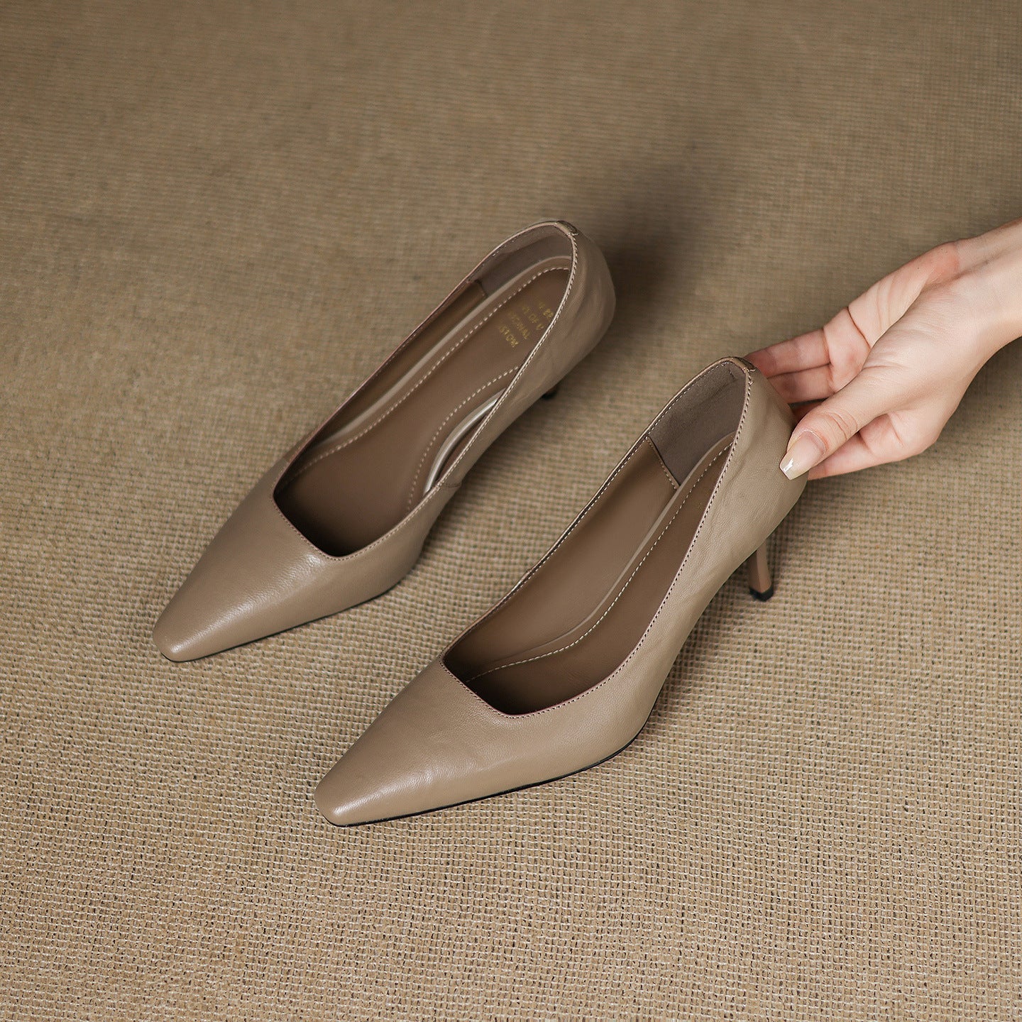 Enne Genuine Leather Heels
