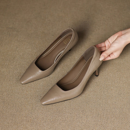 Enne Genuine Leather Heels
