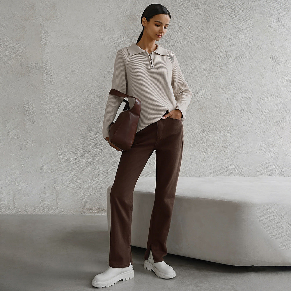 Women's Quarter-Zip Sweater
