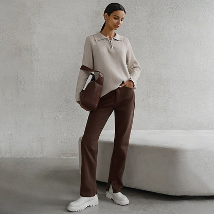 Women's Quarter-Zip Sweater